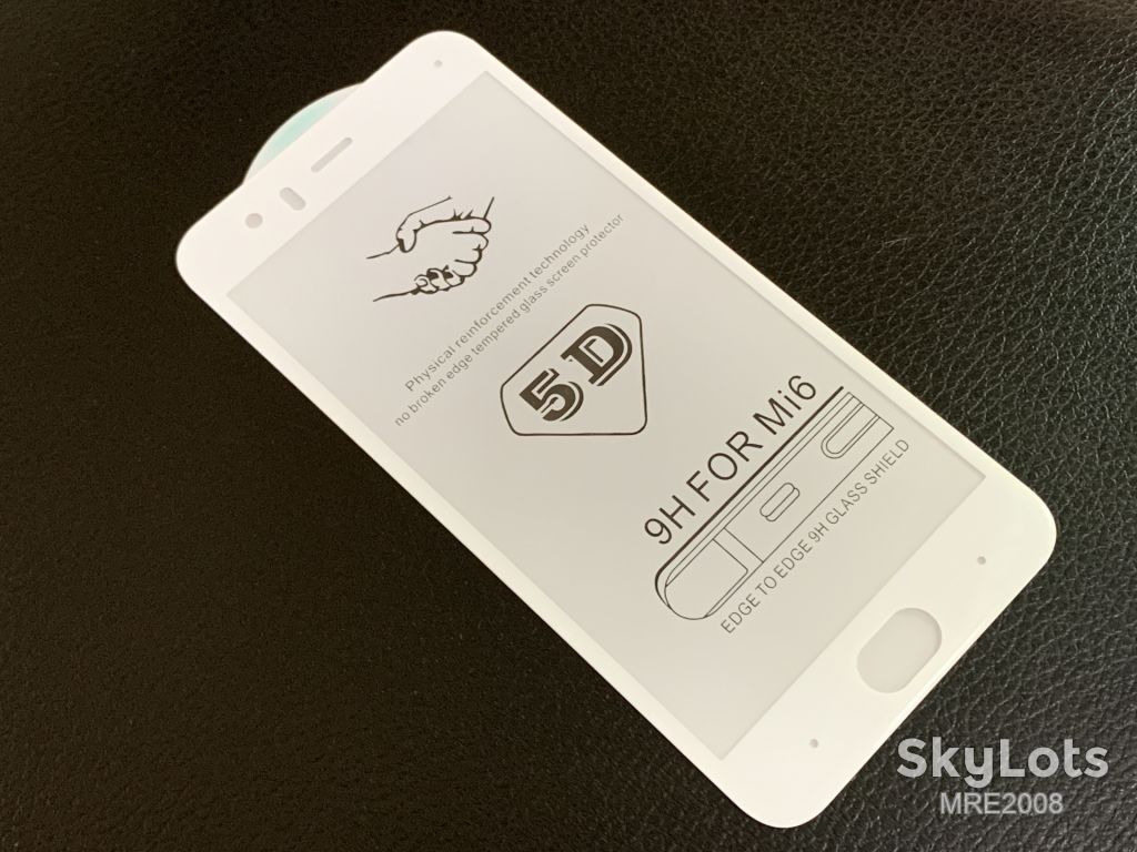 Захисне скло 5D для Xiaomi Mi 6 white - фото фото фото 1