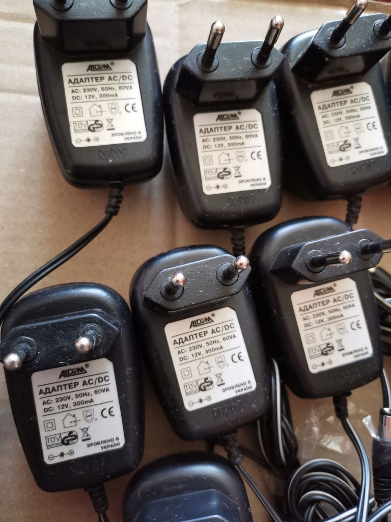 Блок питания адаптер зарядное устройство зарядний пристрій Alcom  12v 300mA 12в 300мА - фото фото фото 1