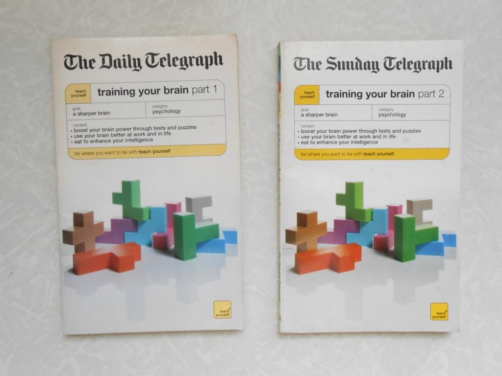 The Daily Telegraph Training Your Brain, Paperback Book Bundle, Simon Wootton - фото фото фото 0