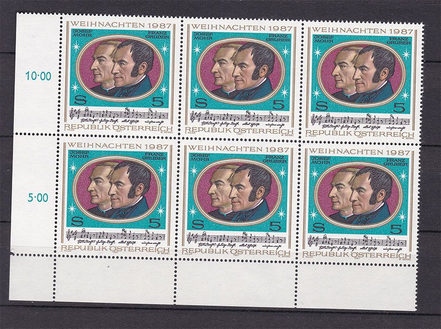 Австрия 1980 г MNH  - личности - шестиблок - фото фото фото 0
