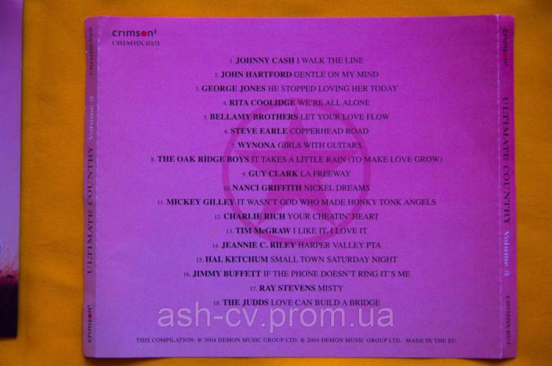 Музичний диск CD. Ultimate COUNTRY - 54 all time classics (3cd) - фото фото фото 6