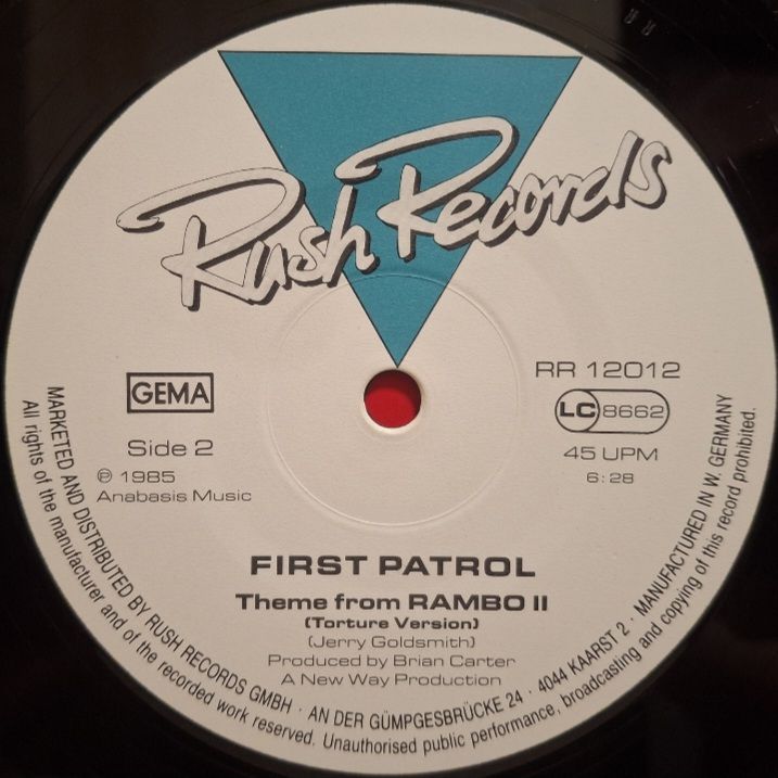 Stallone - Rambo II. First Patrol - 1985.  (EP). 12. Vinyl. Пластинка. Germany. - фото фото фото 3