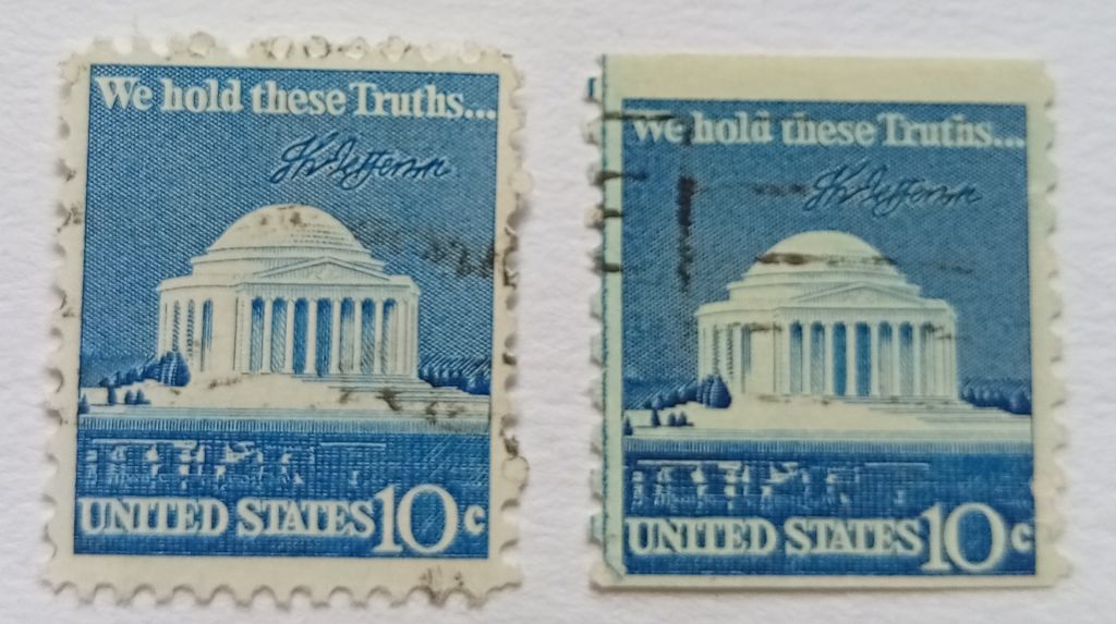США 1973 Мемориал Джефферсону, гашеные  (разновидности) - фото фото фото 0
