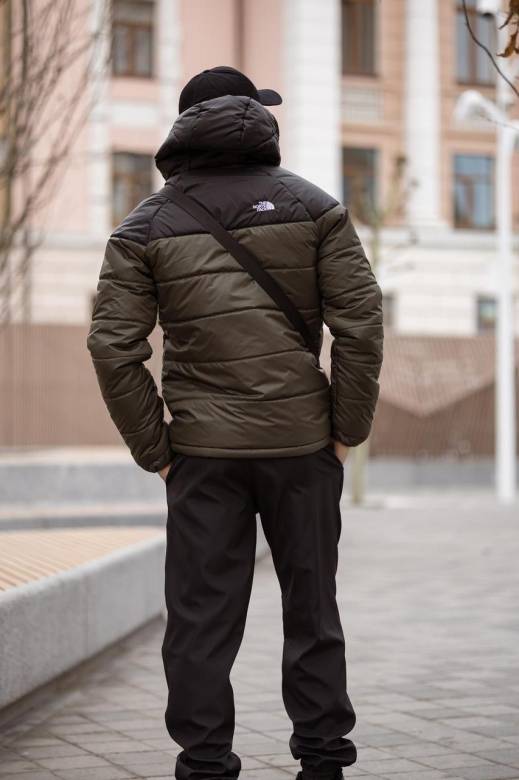 Комплект мужской: куртка Active TNF черно-хаки + штаны TNF черные. БАРСЕТКА TNF У ПОДАРУНОК! - фото фото фото 2