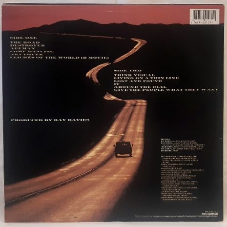 The Kinks - Live The Road - 1987.  (LP). 12. Vinyl. Пластинка. US. - фото фото фото 1
