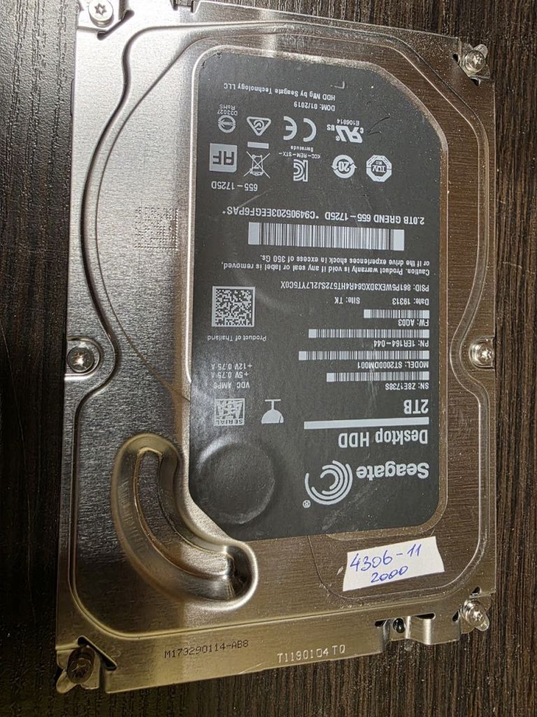 2000Gb 2Tb 3,5 SATA3 ST2000DM001 Seagate жорсткий диск   (4306-11) - фото фото фото 0