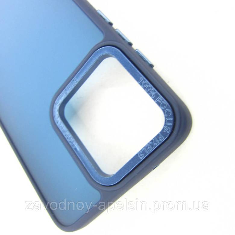 Motorola Moto G84 Матовый чехол Frame TPU+PC (синий) - фото фото фото 2