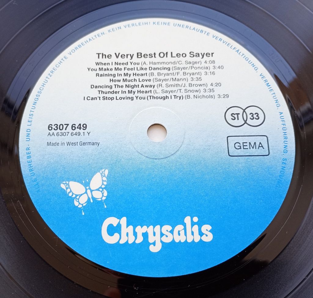 LEO SAYER The Very Best Of Leo Sayer LP VG - фото фото фото 2