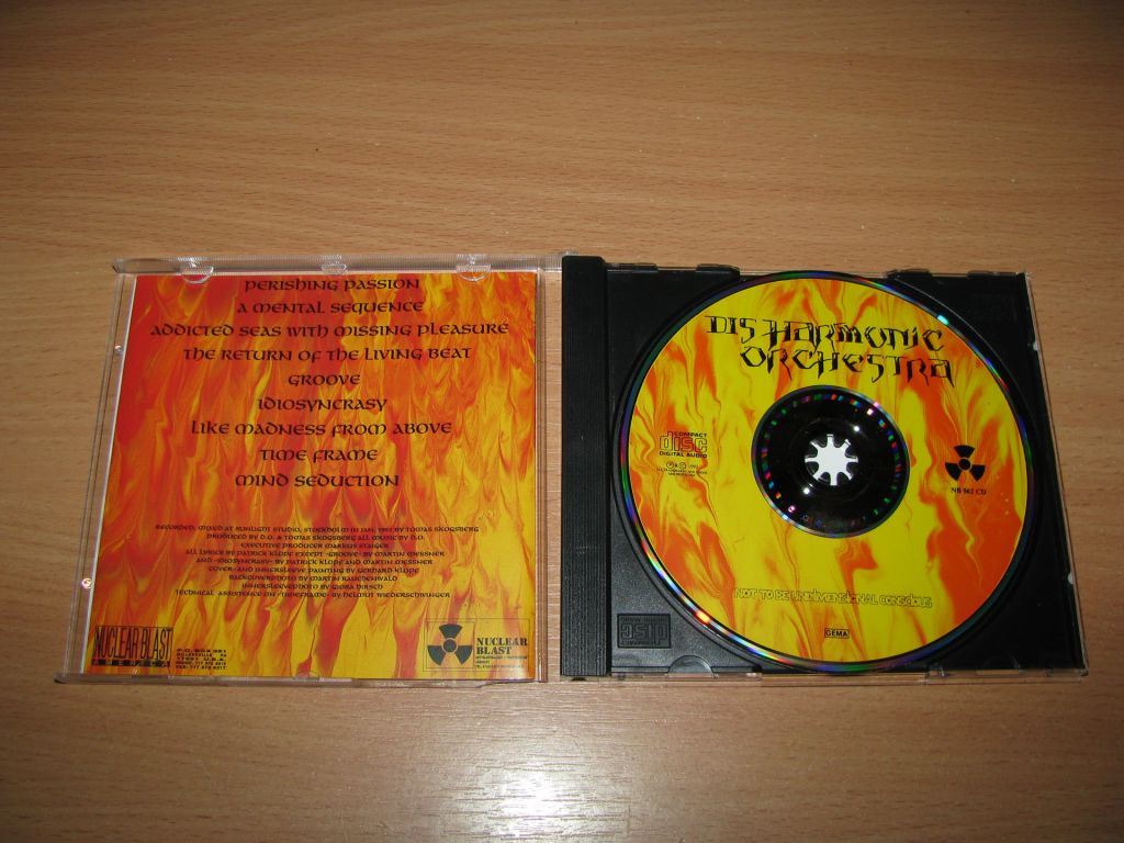 DISHARMONIC ORCHESTRA - Not To Be Undimensional Conscious  (1993 Nuclear Blast,1st press) - фото фото фото 2