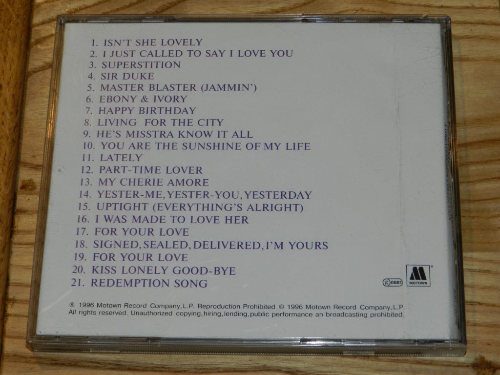 CD  Stevie Wonder - Song Reviev a greatest hits collection - фото фото фото 2