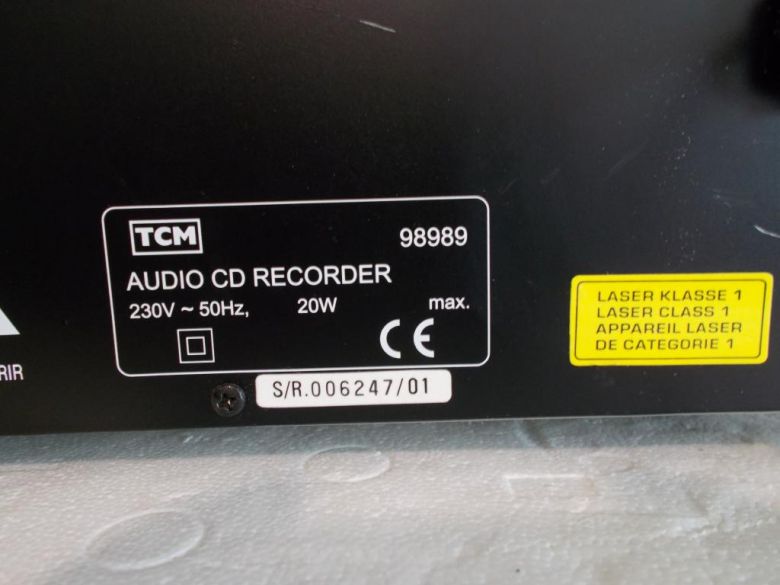TCM  98989 AUDIO CD RECORDER - фото фото фото 5