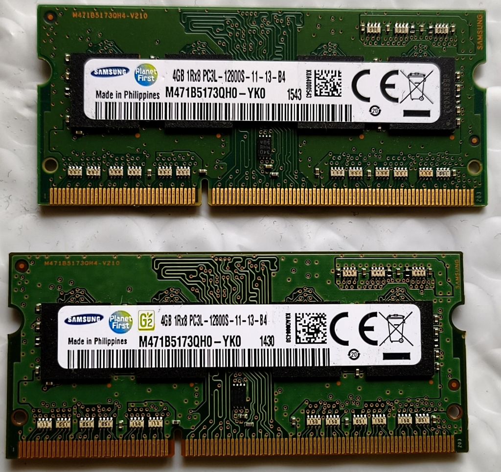 Память 4+4 Gb PC3L-12800s Samsung     (оригинал) So-Dimm - фото фото фото 0