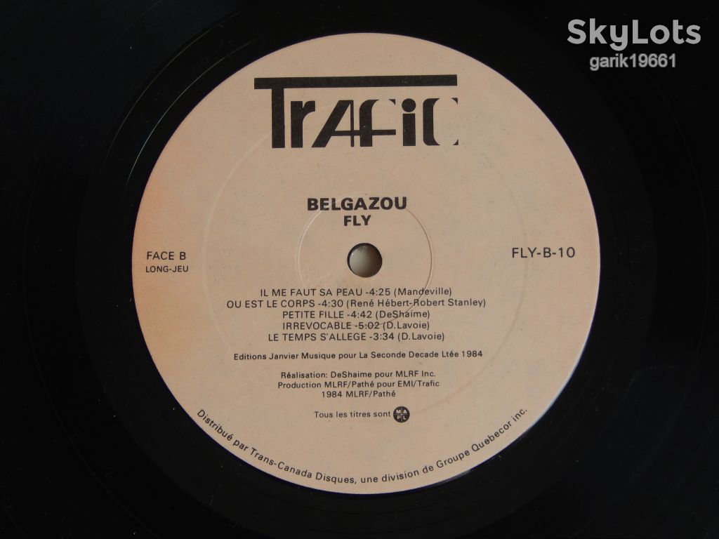 Belgazou ‎– Fly   (Trafic ‎– FLY-B-10, Canada) EX+/EX+ - фото фото фото 3