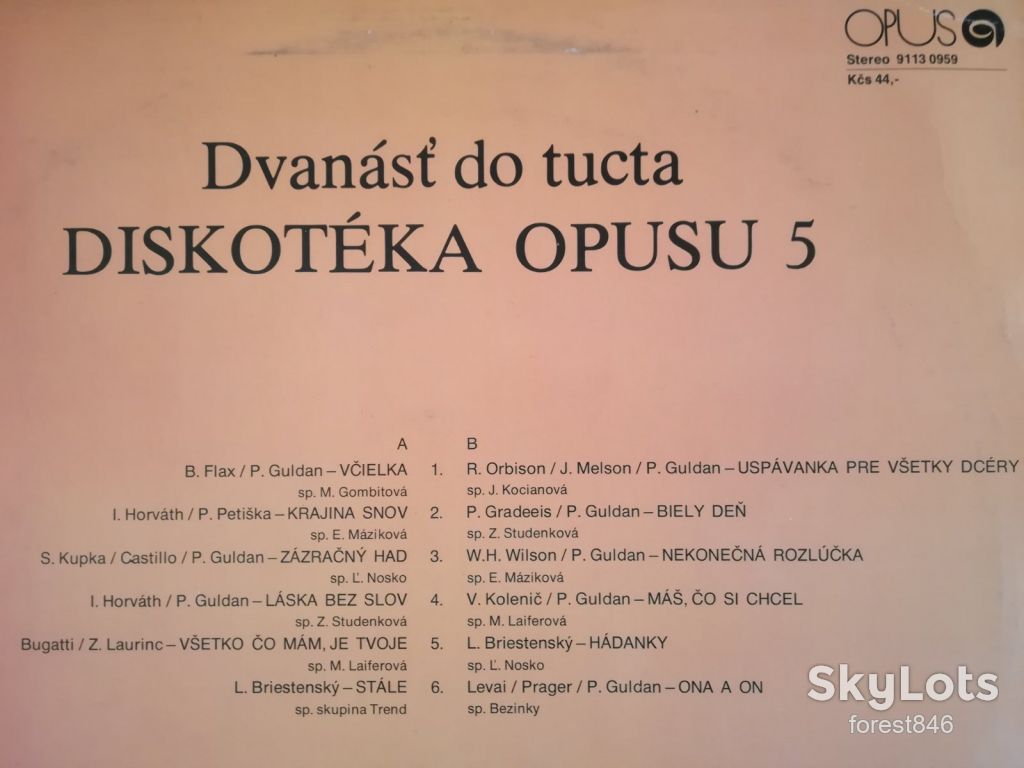 Dvanast do tucta-Diskoteka Opusu 5  (1)-Ex.+, Чехословакия - фото фото фото 2