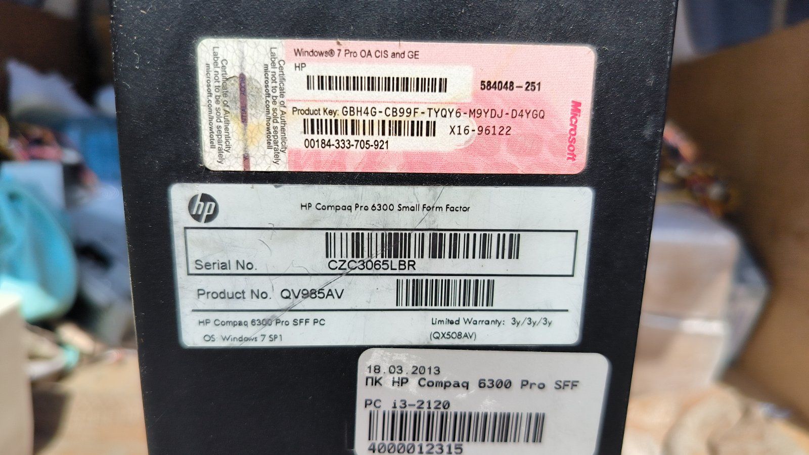 Системний блок HP Compaq Pro 6300 Small Form Factor - фото фото фото 5