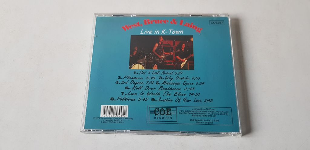 1973) West, Bruce &amp; Laing Live In K-Town - фото фото фото 1