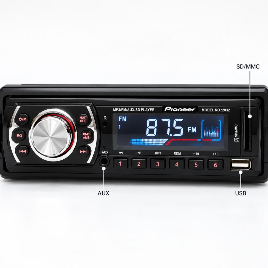 USB-автомагнітола, MP3, FM, SD, AUX 2032 / Магнітофон в авто+пульт / Автомобільна магнітола - фото фото фото 0
