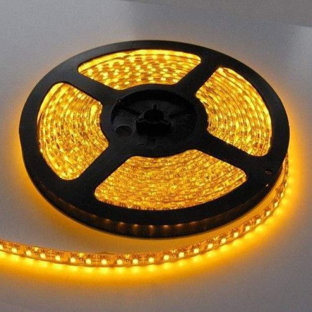 Світлодіодна стрічка жовта 24В 3528 60LED/m, 1м - фото фото фото 0