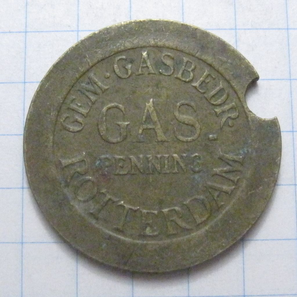 Жетон - GAS penning Rotterdam - Вага 4,38г - 43003 - фото фото фото 0