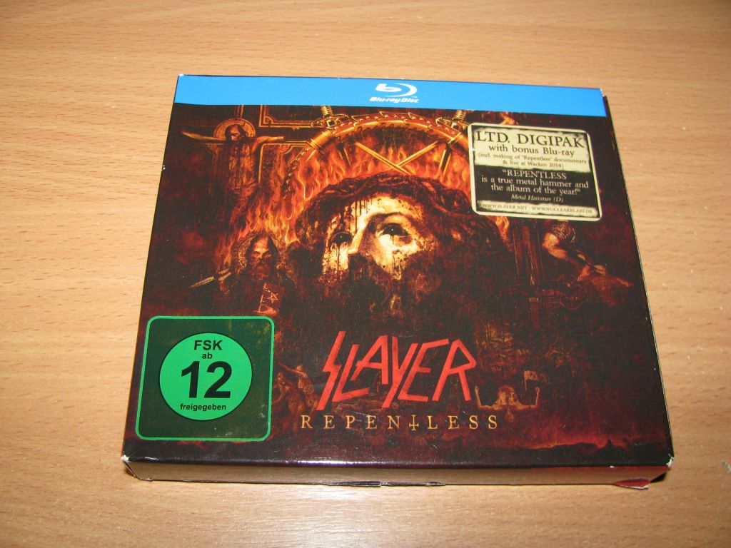 SLAYER - Repentless  (2015 Nuclear Blast CROSS DIGI CD+Blu-ray,) - фото фото фото 0