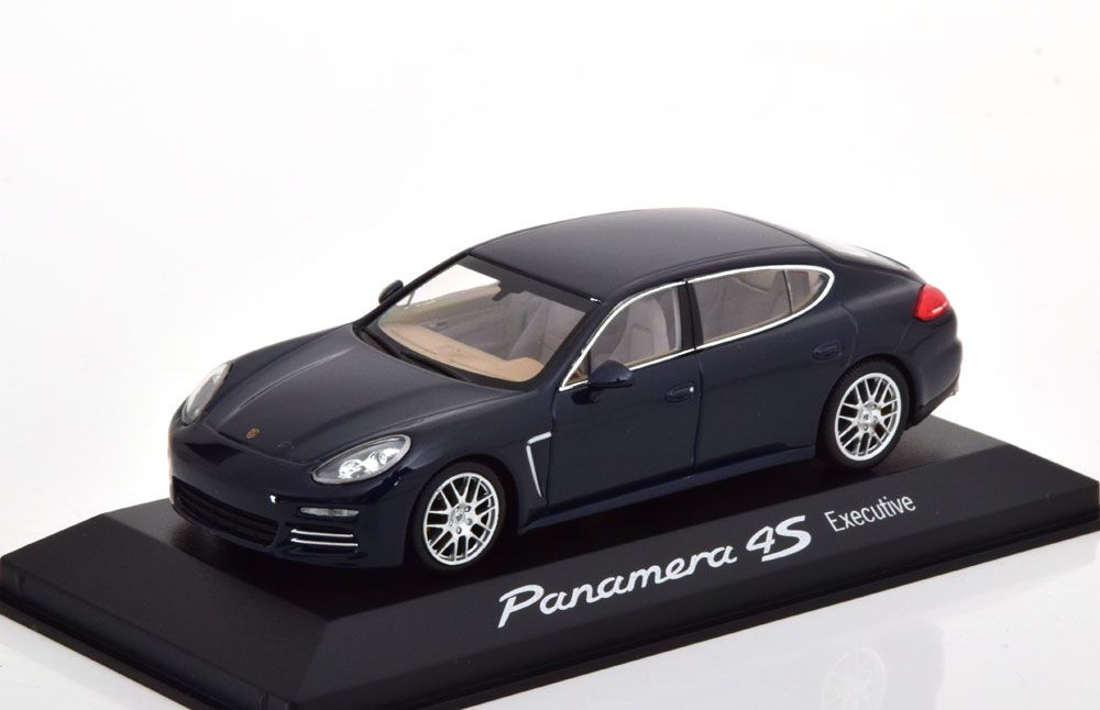 Minichamps 1:43 Porsche Panamera 4S Executive  (2014) dark blue metallic - фото фото фото 0