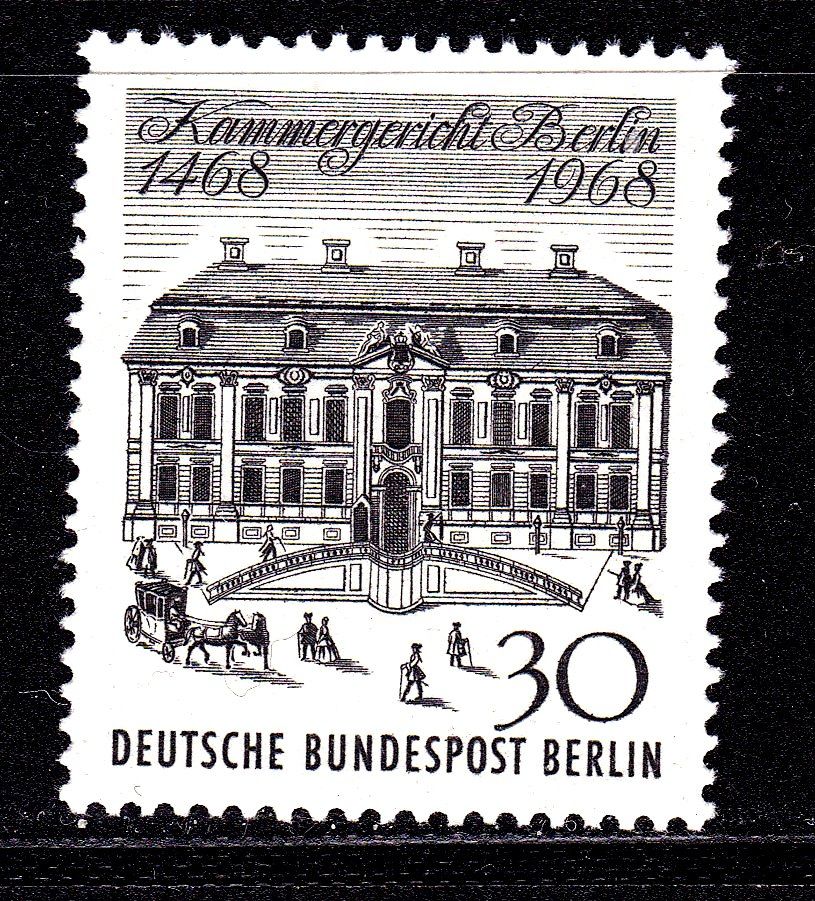 Германия - Берлин  1968 г MNH  архитектура - фото фото фото 0