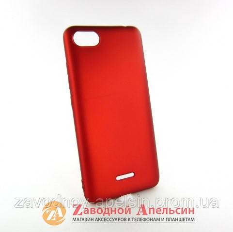 Xiaomi Redmi 6A защитный чехол Soft touch red - фото фото фото 0