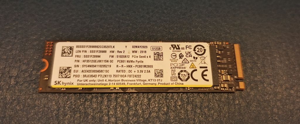 SSD 512gb НОВИЙ _ NVMe PCIe Gen4 x4 SK hynix PC801 - фото фото фото 0