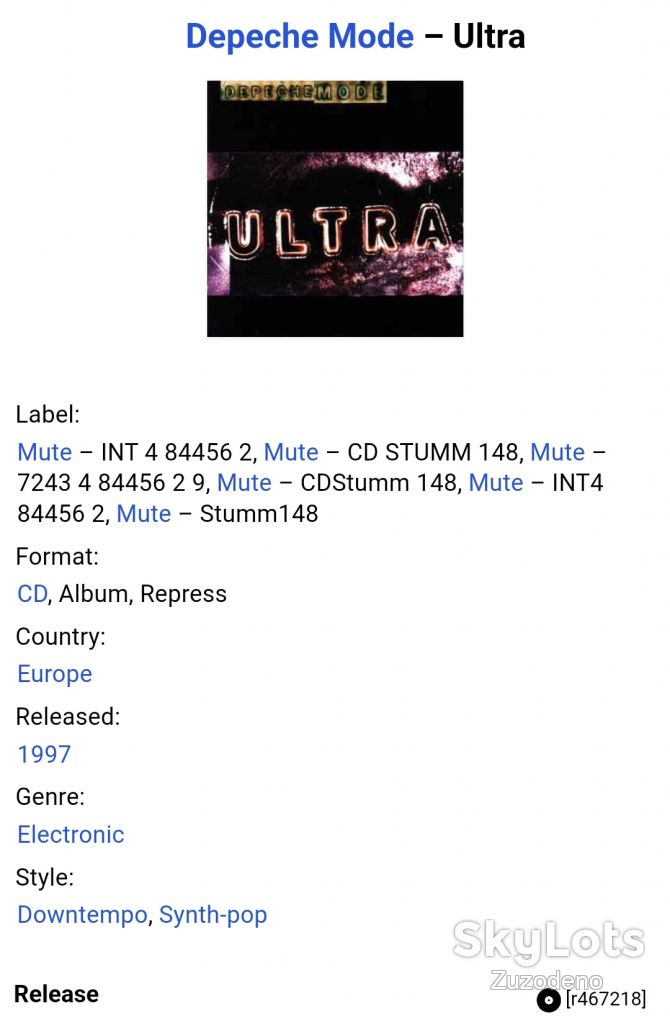 CD   (Holl) Depeche Mode ‎– Ultra 1997 - фото фото фото 1