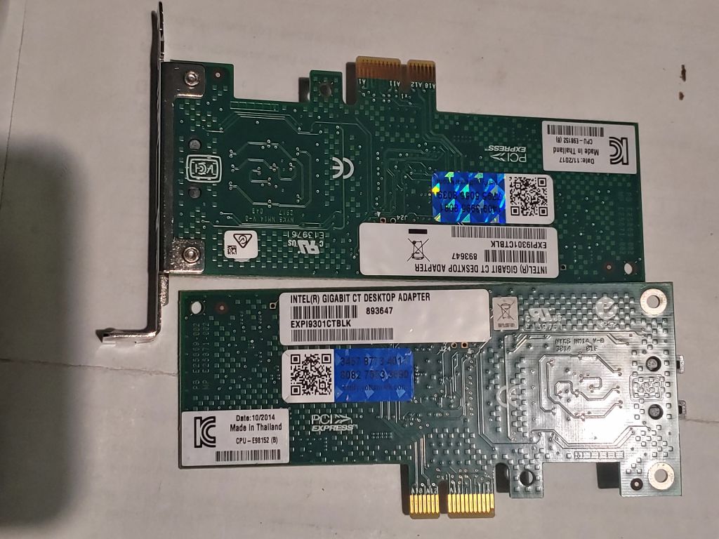Мережева карта PCI-E INTEL Gigabit CT EXPI9301CTBLK 1000Мбіт 1Гбіт - фото фото фото 1
