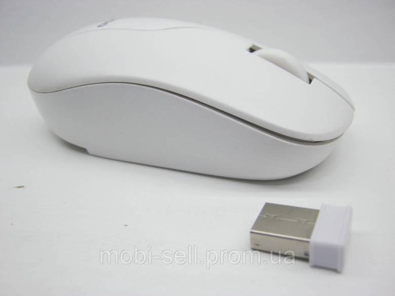 Миша бездротова Cyboo White 2.4 GHz Optical Mouse, 3V / ААA - фото фото фото 6