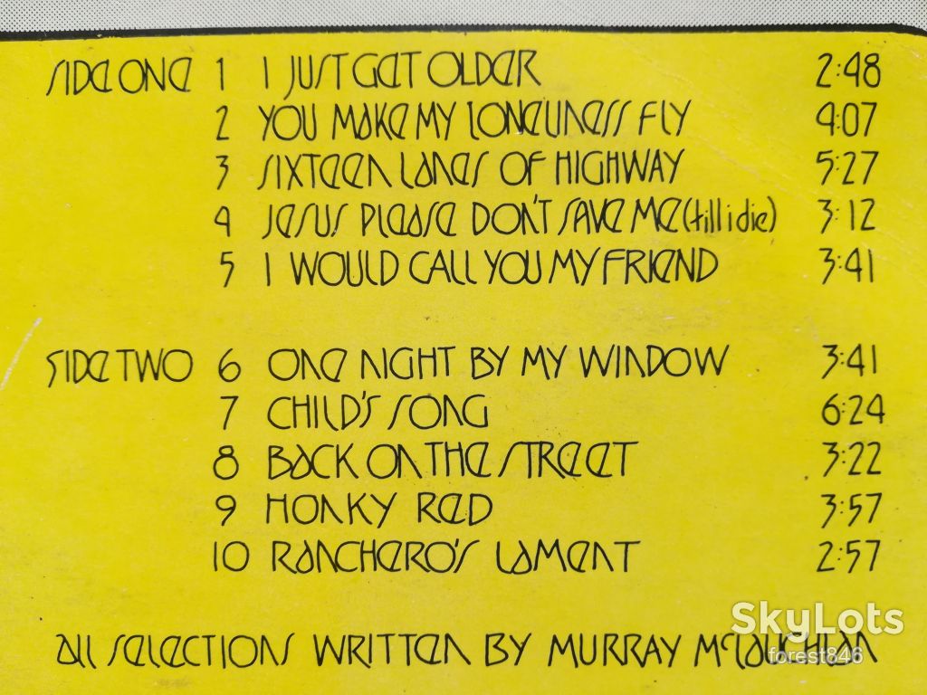 Murray McLauchlan-Song from the street-Ex.+-Англия - фото фото фото 2