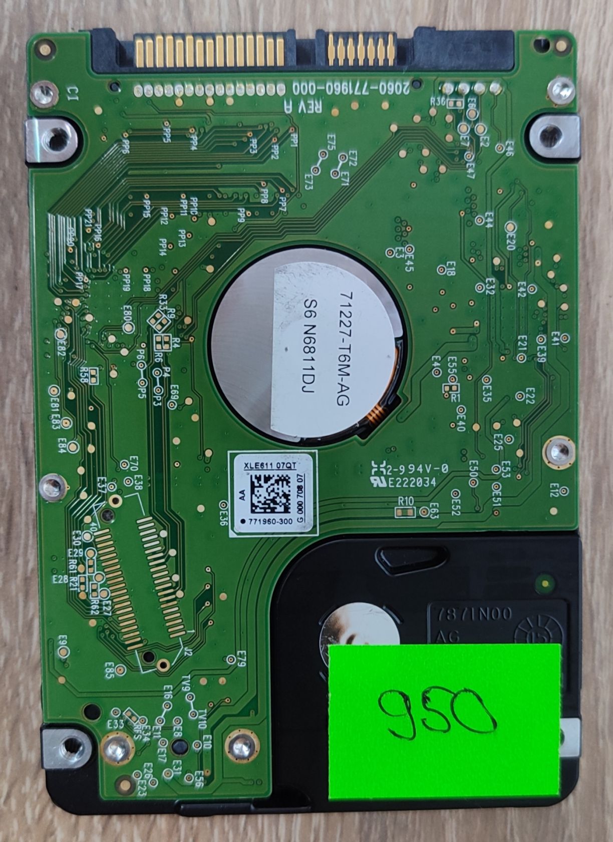 HDD диск 2.5 1TB Western Digital WD10JPVX 5400 8mb - б/в - фото фото фото 1