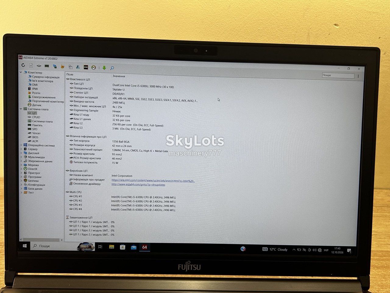 ноутбук-fujitsu e756-intel core i5-6gen-8gb ram ddr4-№а927 - фото фото фото 9