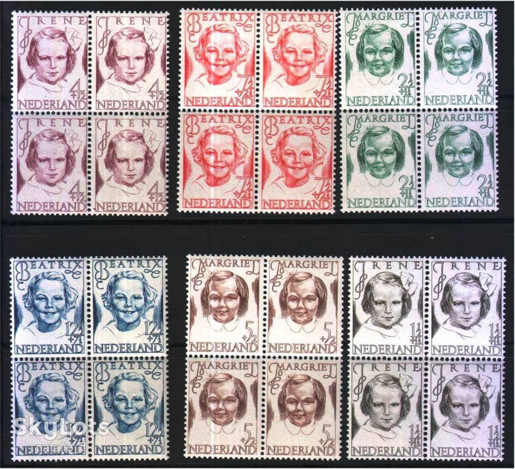 Нидерланды 1946 г   MNH -  личности - квартблоки - фото фото фото 0