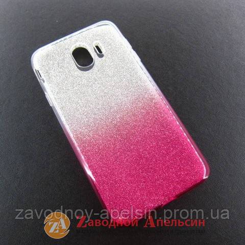 Samsung J4 J400 чехол блестки двухцветный - фото фото фото 0