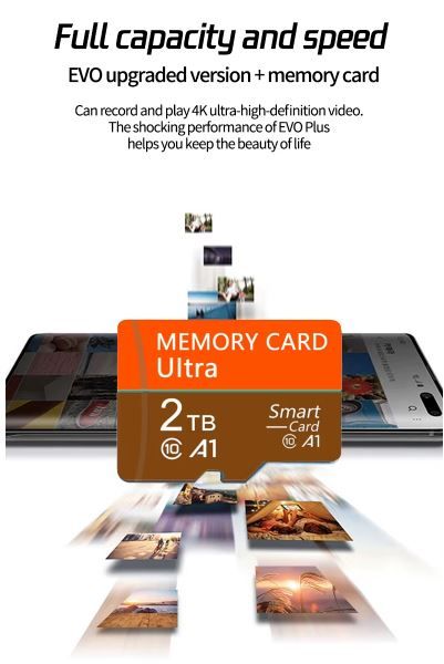 Micro Card SD Card 2TB Memory Card Class 10, НОВА - фото фото фото 7