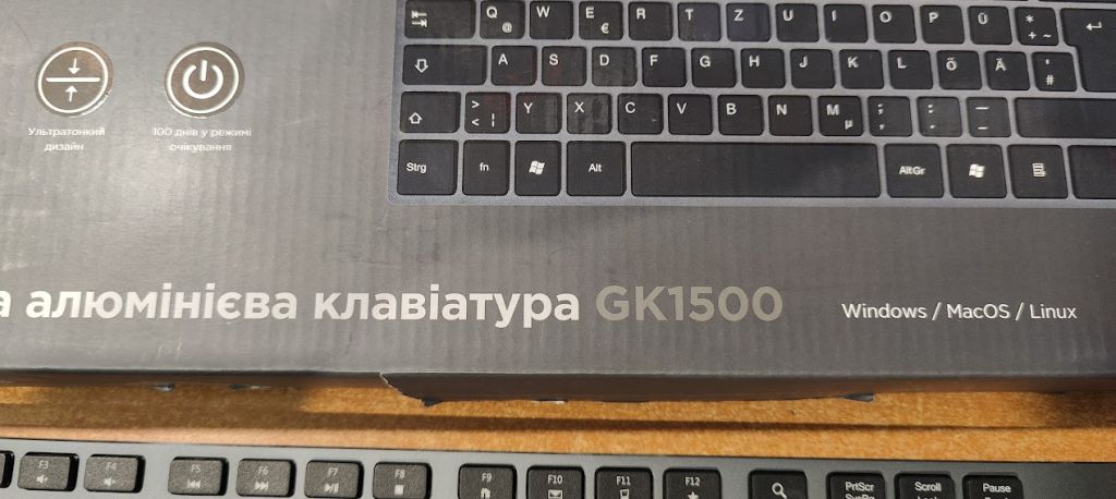 Беспроводная клавиатура GamePro GK1500 № 23210603 - фото фото фото 2