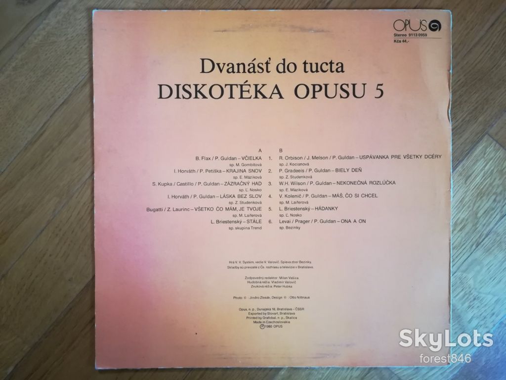 Dvanast do tucta-Diskoteka Opusu 5  (1)-Ex.+, Чехословакия - фото фото фото 1