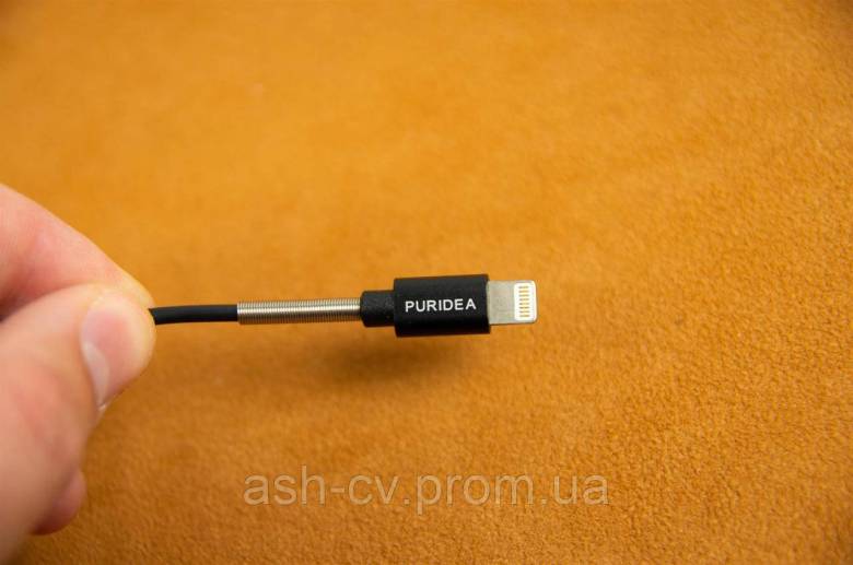 Кабель PURIDEA Premium Lightning (iPhone, 0,2 метра, Black) - фото фото фото 2