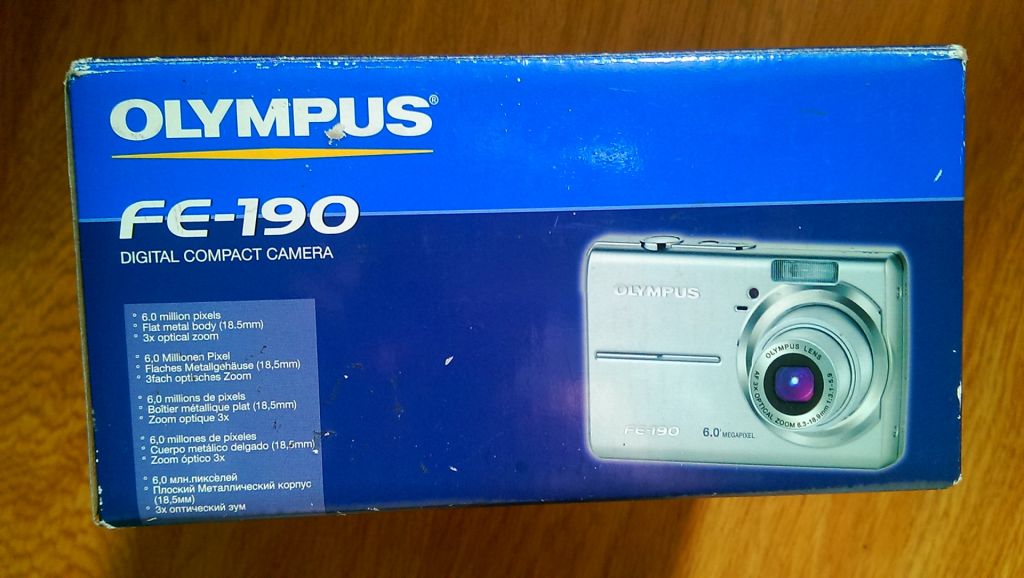 Olympus FE 190 FE-199 тільки коробка - фото фото фото 0