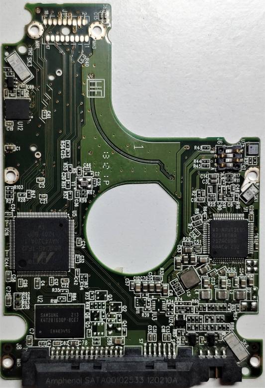 Плата HDD PCB 2060-771852-001 771852-201 WD WD2500LPVT WD3200LPVT WD5000LPVT - фото фото фото 0