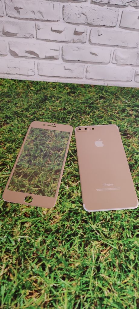 Защитное стекло Metal 3D iPhone 7+ gold - фото фото фото 0