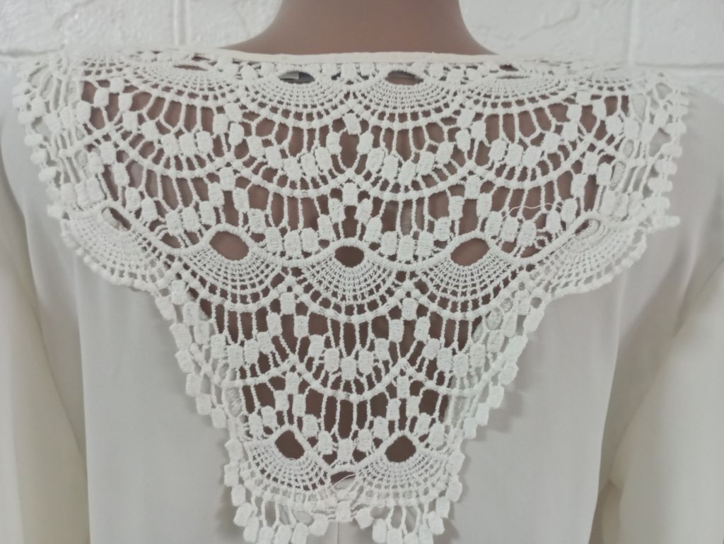 блузка с кружевом George в идеальном состоянии M - фото фото фото 4
