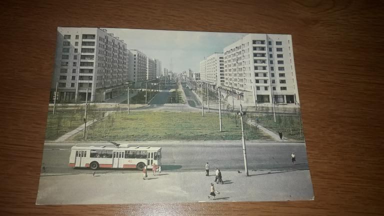 ДНПК Архангельск. Улица Энгельса, троллейбус 1981 - фото фото фото 0