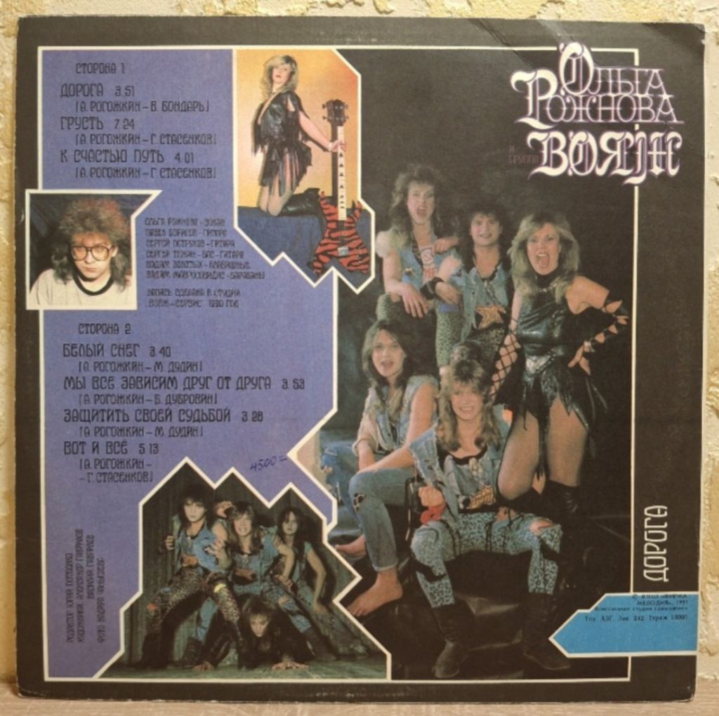 Ольга Рожнова / Вояж - Дорога - 1990.  (LP). 12. Vinyl. Пластинка. Rare. - фото фото фото 1