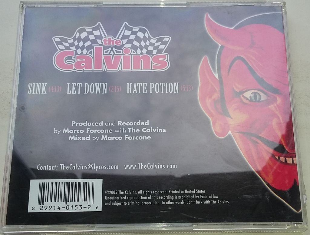 THE CALVINS Riding With The Devil E​.​P. CD, EP US - фото фото фото 2