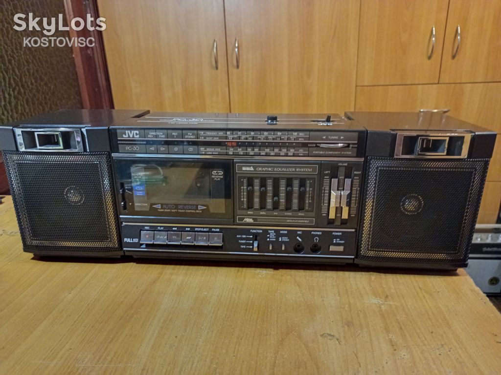 Магнитола "JVC PC-30" 1986 год. - фото фото фото 0