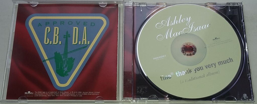 ASHLEY MacISAAC Fine® Thank You Very Much - A Traditional Album CD US - фото фото фото 1