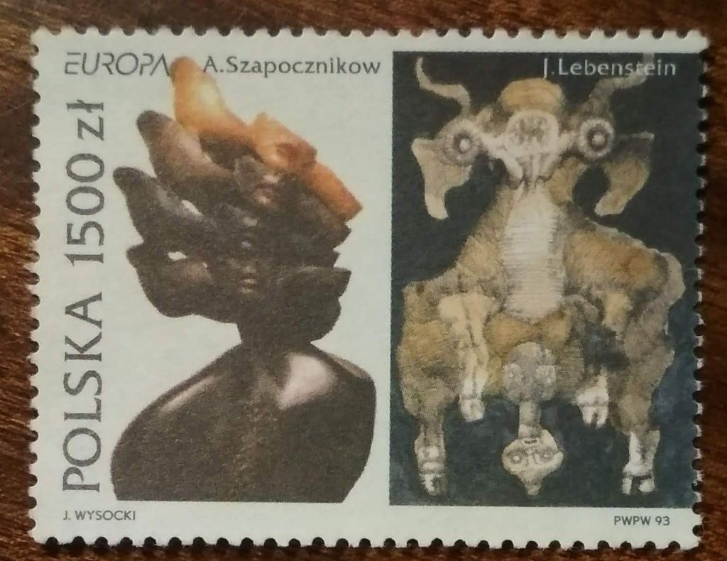 Польша Марки ЕВРОПЫ - польское современное искусство 1993 - фото фото фото 0
